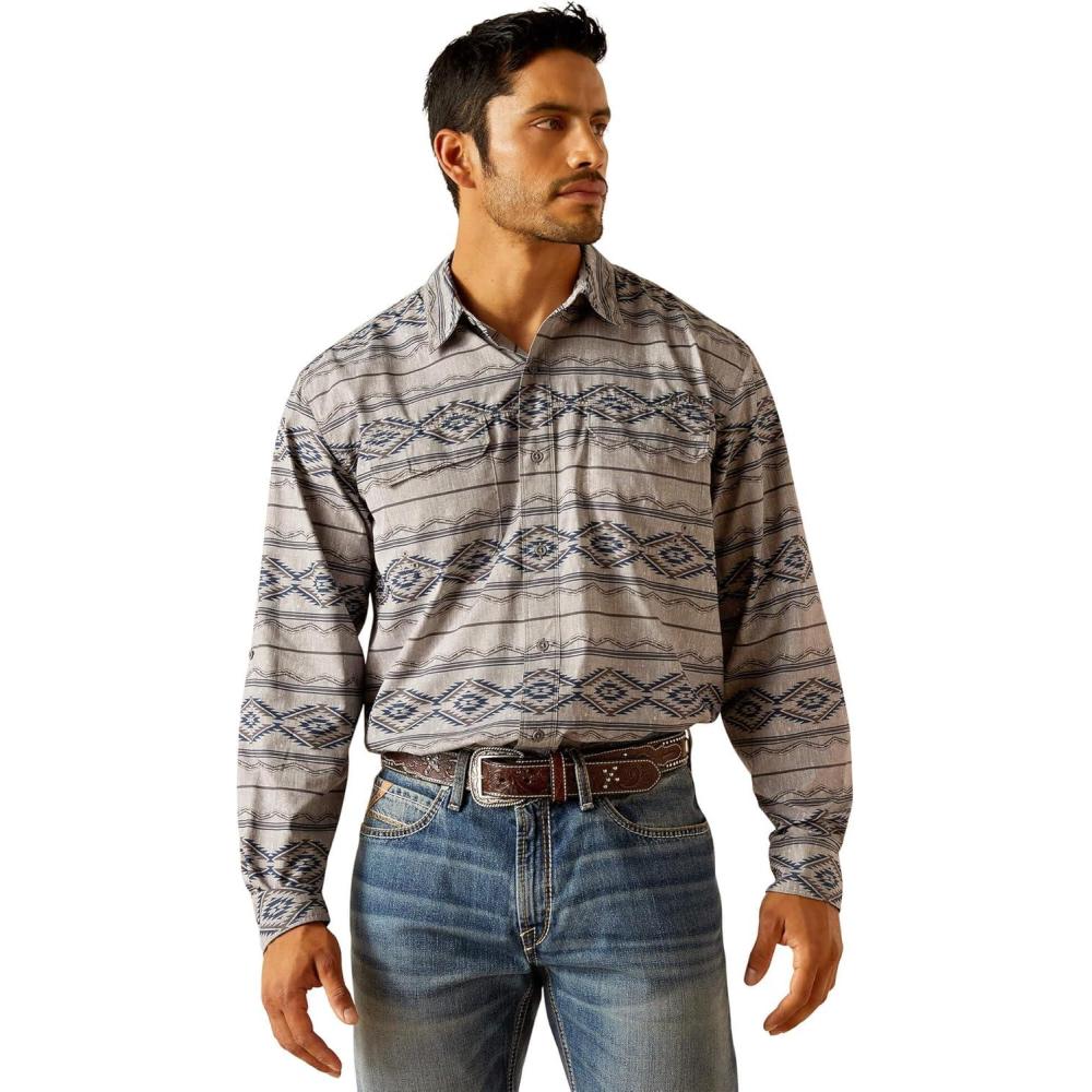 imageAriat Mens Ventek Blue Outbound ShirtMoon Mist