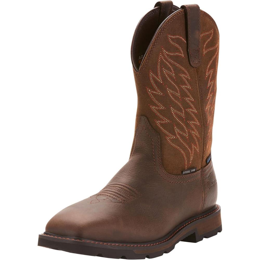 imageAriat Mens Workhog WS H20 ST BootDark Brown3