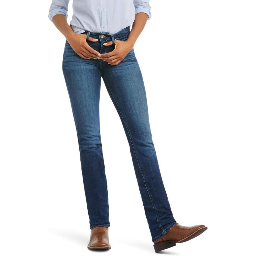 imageAriat Real Perfect Rise Abby Straight Leg Jeans Mackenzie 29 S