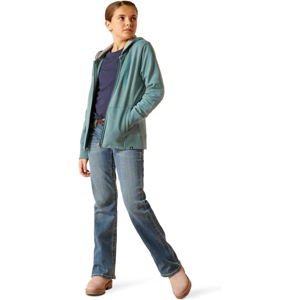 imageAriat Unisex Kids Team Logo Full Zip HoodieNorth Atlantic