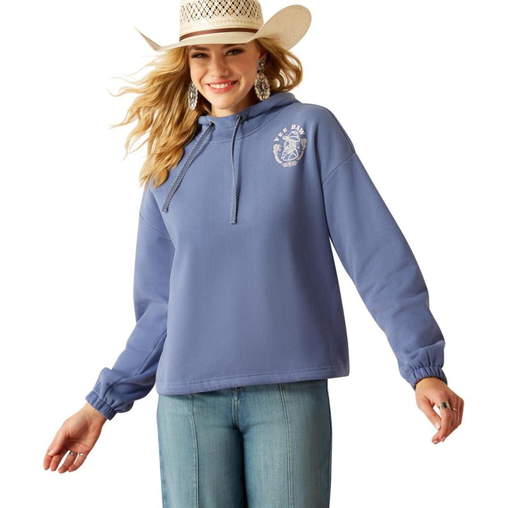 imageAriat WSL Womens Black Leopard Essential HoodieCoastal Fjord