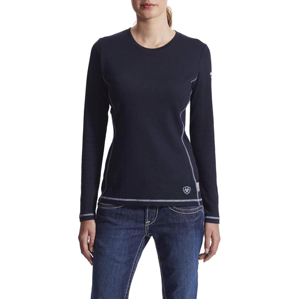 imageAriat Womens Flame Resistant Polartec Powerdry TopNavy