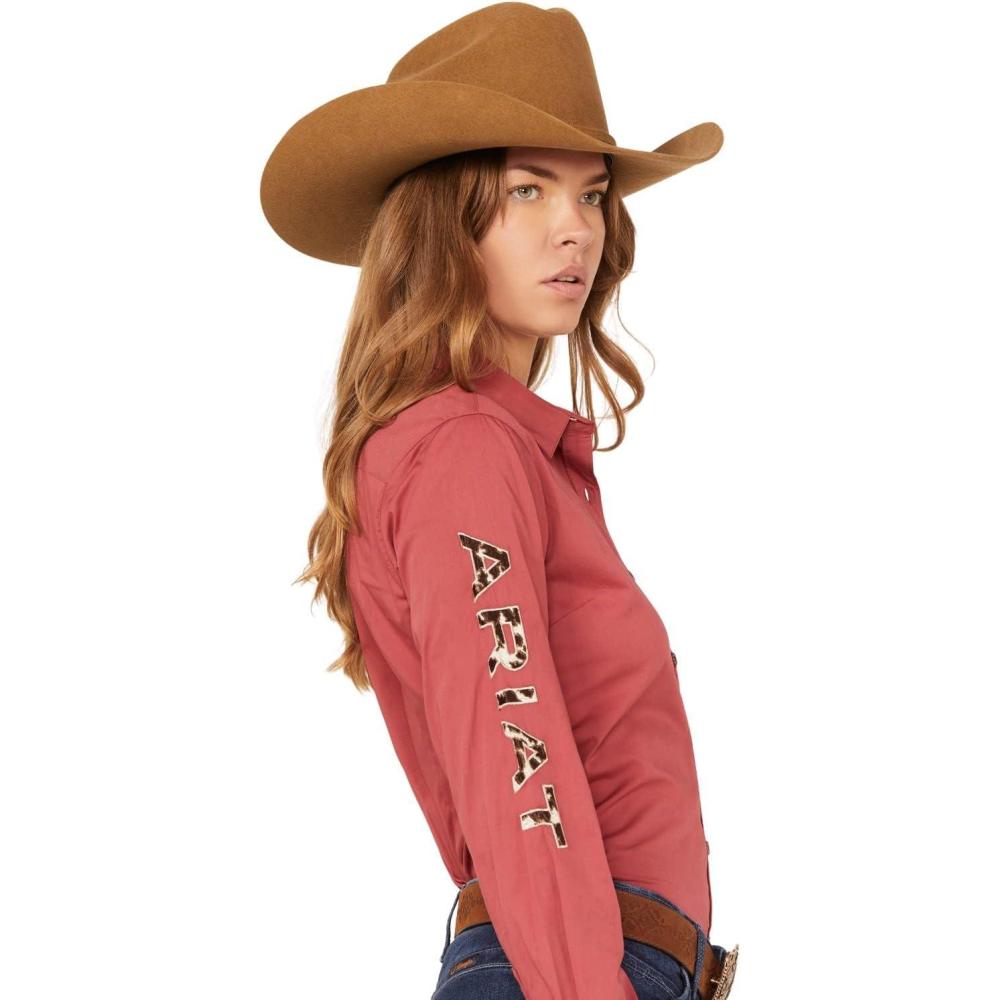 imageAriat Womens Kirby Pro Tawny Port ShirtRed