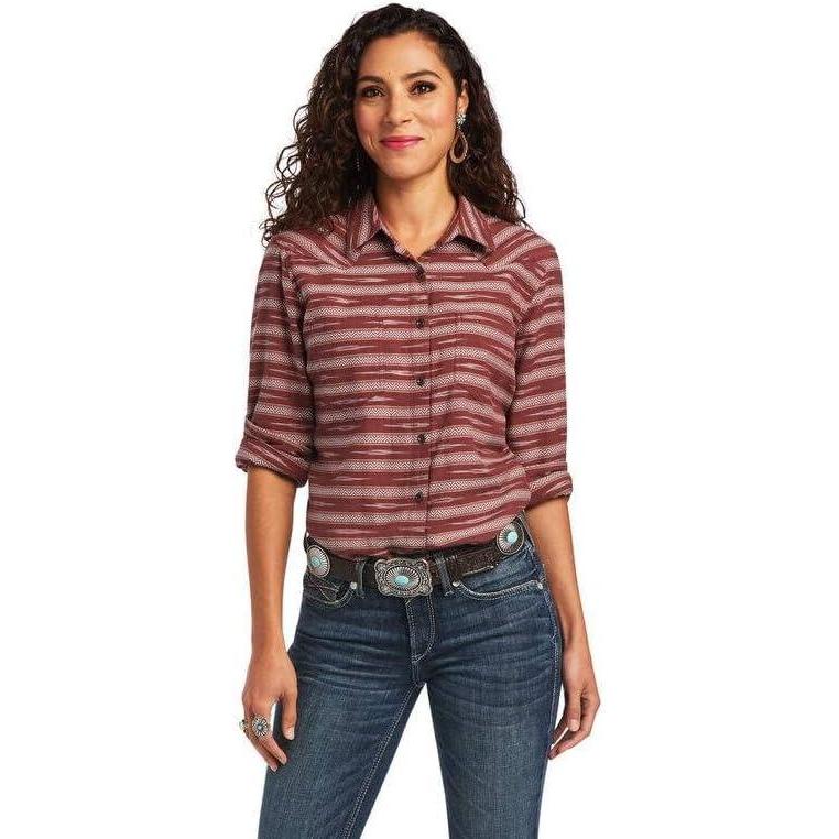 imageAriat Womens Real Billie Jeans ShirtIkat Jacquard