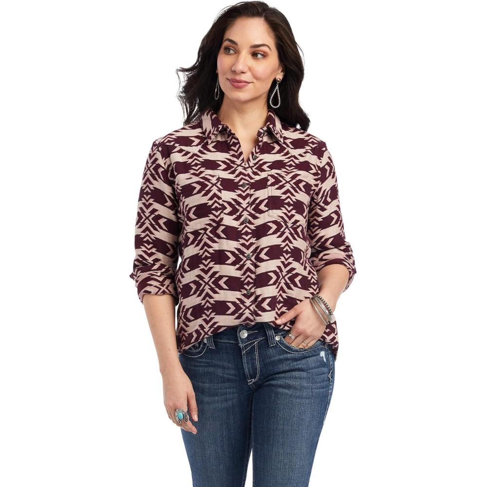 imageAriat Womens Real Billie Jeans ShirtNorthstarjacquard