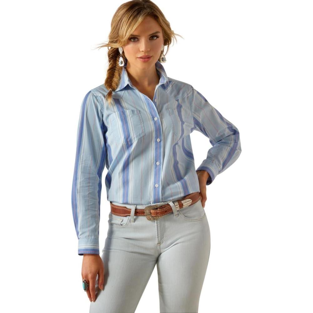 imageAriat Womens Real Billie Jeans ShirtSummer Stripe