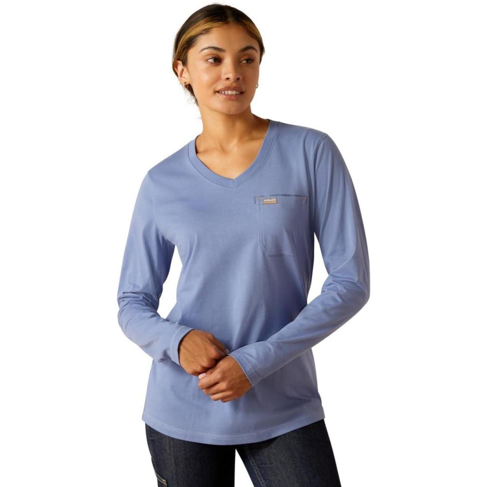 imageAriat Womens Rebar Workman Stars ampamp StripesColony Blue