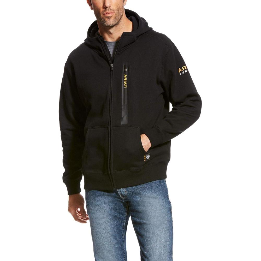 imageAriat mens Rebar Workman Full Zip HoodieBlack