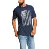 Navy Heather/Vertical Flag