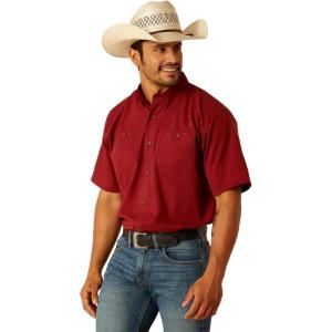 ARIAT 360 Airflow Classic Fit Shirt(Merlot)