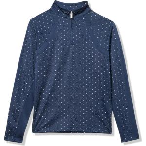 ARIAT Boys’ Sunstopper 3.0 1/4 Zip Baselayer(Navy Dot)