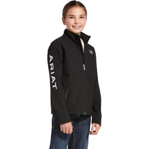 ARIAT Kid’s New Team Softshell Jacket Black(Black)