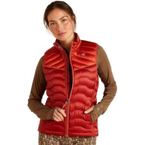 ARIAT Ladies Ideal 3.0 Down Vest(Iridescent Red Ochre/Burnt Bri)