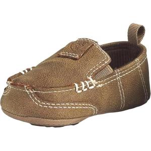 ARIAT Lil’ Stompers Infant Boys’ Casual Shoes(Tan (Buckskin))