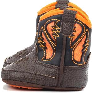 ARIAT Lil’ Stompers Infant Unisex Western Boots(Orange/Brown (Workhog))