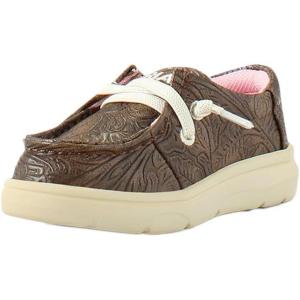 ARIAT Lil’ Stompers Toddler Unisex Hilo Casual Shoes(Dark Brown (Floral))