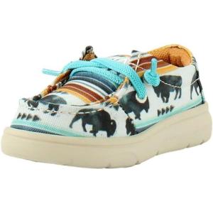 ARIAT Lil’ Stompers Toddler Unisex Hilo Casual Shoes(Multicolored (Buffalo))