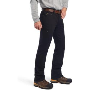 ARIAT Male Rebar M7 Slim DuraStretch Made Tough Straight Pant(Black)