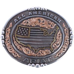 ARIAT Men’s All American Belt Buckle, Bronze