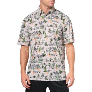 ARIAT Men’s All Over Print Polo(Dove Desert Scape)