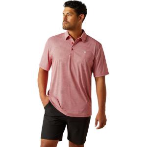 ARIAT Men’s All Over Print Polo(Scooter)