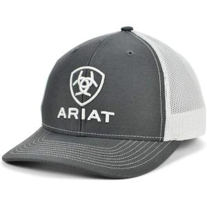 ARIAT Men’s Ariat Shield Richardson 112 Snapback Cap(Gray)