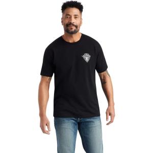 ARIAT Men’s Buckaroo T-Shirt, Buckhorn(Black/Arrowhead 2.0)
