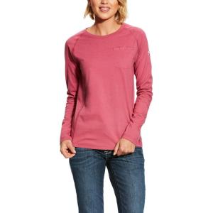 ARIAT Mens Fr Air Crew T-Shirt(Rose Violet)