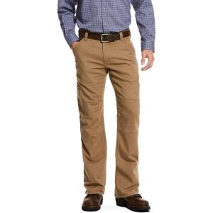 ARIAT Mens Fr M5 Straight Stretch Duralight Canvas Stackable Straight Leg Pant(Field Khaki)