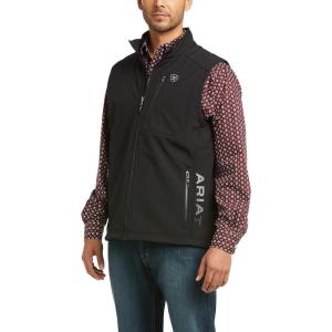 ARIAT Mens Logo 2.0 Patriot Softshell Vest(Black)