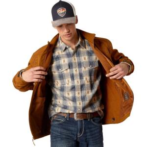 ARIAT Men’s Logo 2.0 Softshell Jacket(Chestnut Embossed)