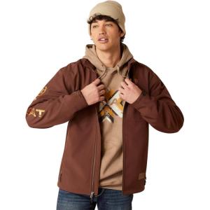 ARIAT Men’s Logo 2.0 Softshell Jacket(Shaved Chocolate)