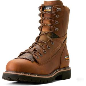 ARIAT Men’s Longview Shock Shield 8″ Waterproof Work Boot Industrial(Copper Brown)
