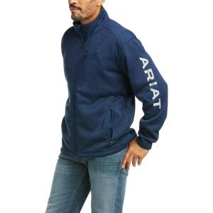 ARIAT Men’s Navy Caldwell Full Zip Sweater Jacket(Indigo)