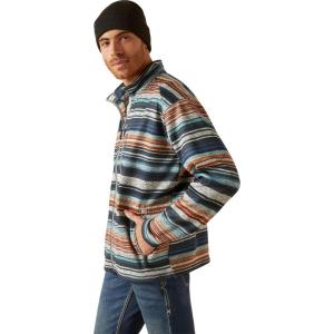 ARIAT Men’s Navy Caldwell Full Zip Sweater Jacket(Jetty Gray Heather)