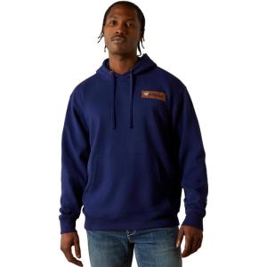 ARIAT Men’s Navy Woodshop Stack Hoodie(Navy)