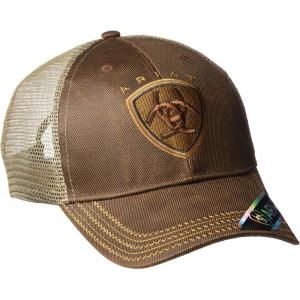 ARIAT Men’s Oilskin Logo Cap(Brown)