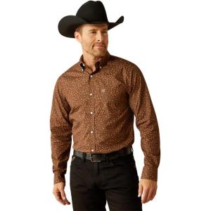ARIAT Men’s Pro Series Classic Fit Shirt(Brown)