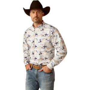 ARIAT Men’s Pro Series Classic Fit Shirt(Light Blue)