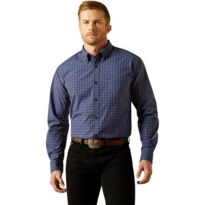 ARIAT Men’s Pro Series Tate Classic Fit Shirt(Navy)