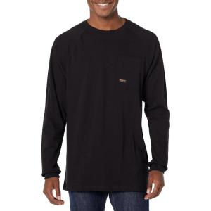 ARIAT Men’s Rebar Cotton Strong Long Sleeve Shirt(Black)
