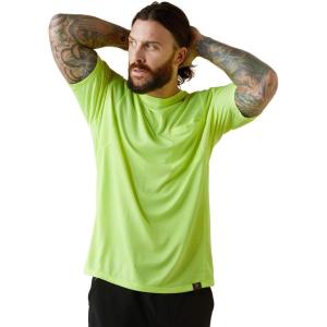 ARIAT Mens Rebar Evolution Athletic Fit T-Shirt(Safety Yellow)