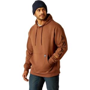 ARIAT Men’s Rebar Graphic Hoodie(Aztec/Coffee Bean)