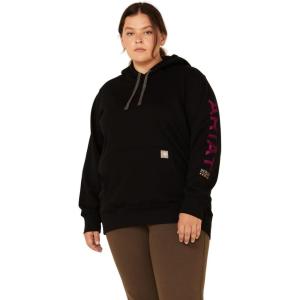 ARIAT Men’s Rebar Graphic Hoodie(Black/Purple)