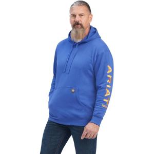 ARIAT Men’s Rebar Graphic Hoodie(Blue)