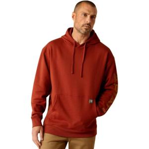 ARIAT Men’s Rebar Graphic Hoodie(Burnt Henna/Cumin)