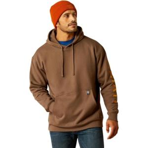ARIAT Men’s Rebar Graphic Hoodie(Chocolate Chip/Golden Brown)
