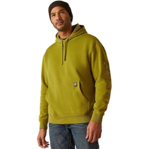 ARIAT Men’s Rebar Graphic Hoodie(Going Green Heather)
