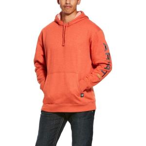 ARIAT Men’s Rebar Graphic Hoodie(Volcanic_heather)