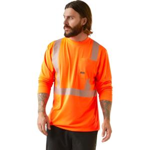 ARIAT Mens Rebar Hi-vis Ansi T-Shirt(Hi Vis Orange)
